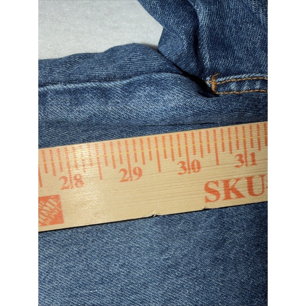 Veronica Beard Taylor Relaxed Wide Leg Jeans Blue Denim High Rise Cuffed Hem 30 - Picture 4 of 13